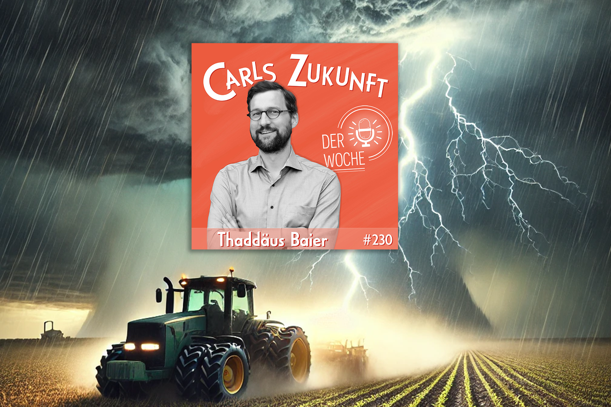 #230 Thaddäus Baier – Der elektrische Traktor: Revolution auf dem Hof